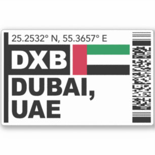 DXB Dubai Boarding Pass - UAE Travel