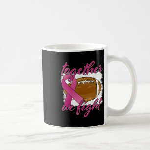 Dxyy Together Fight Breast Cancer Awareness Footba Coffee Mug