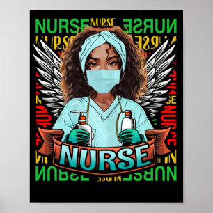 Dy Black Nurse 2022 Costume Black History Month Poster