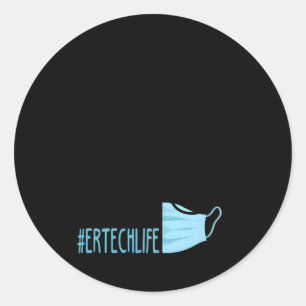 Dy Coffee Scrubs And Rubber Gloves Messy Bun Er Te Classic Round Sticker