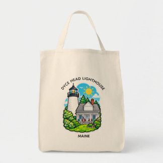DYCE HEAD LIGHTHOUSE, CASTINE MAINE TOTE BAG