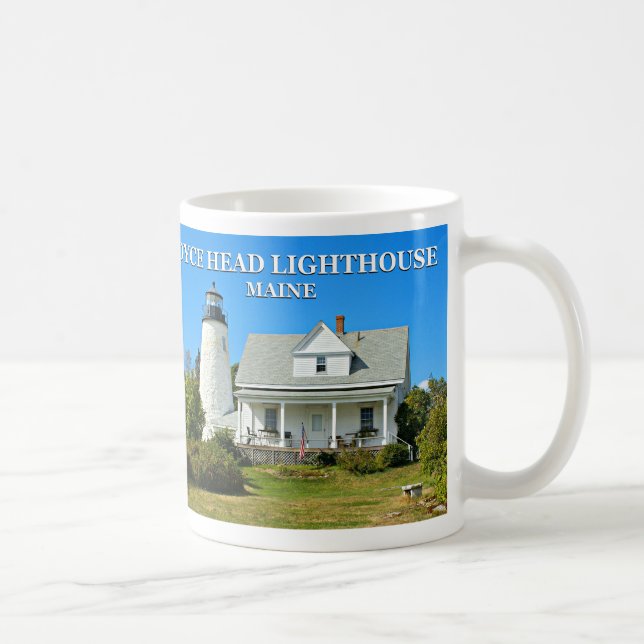 Dyce Head Lighthouse, Maine Mug (Right)