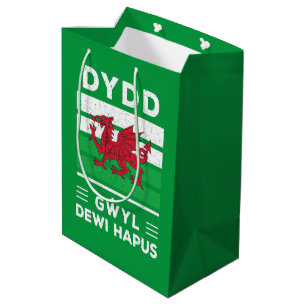 Dydd Gŵyl Dewi Hapus Happy St Davids Day 2 Medium Gift Bag