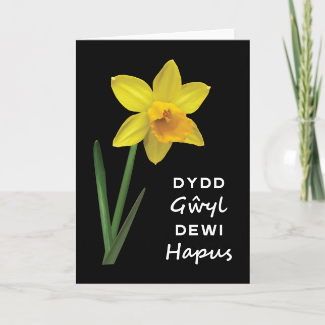 Dydd Gŵyl Dewi Hapus Happy St David's Day Card (Front)