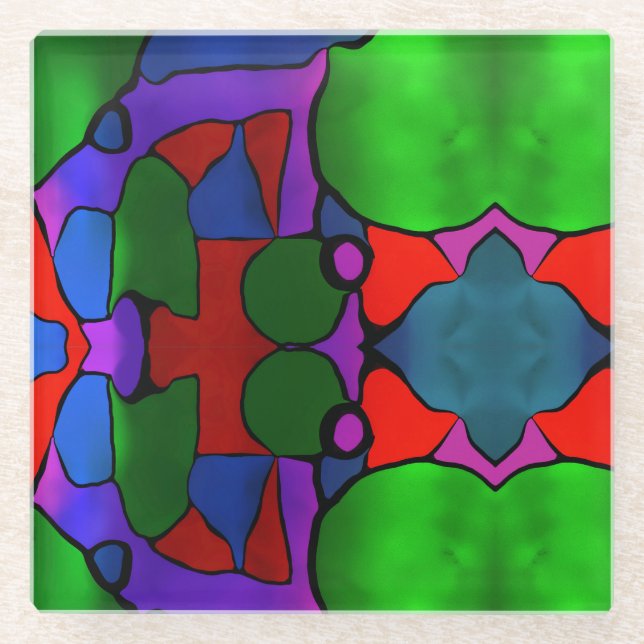 Dye Already Glass Coaster (Front)