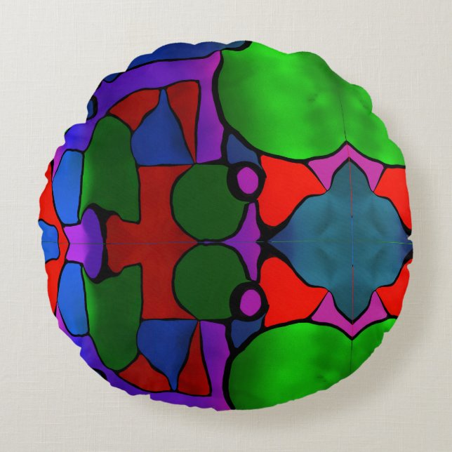 Dye Already Round Cushion (Front)