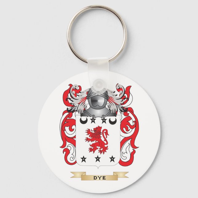 Dye Coat of Arms Key Ring (Front)
