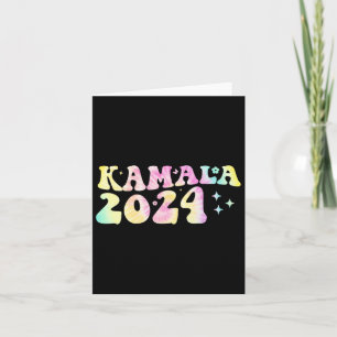 Dye Groovy Wavy Kamala Harris Harris Replace Biden Card