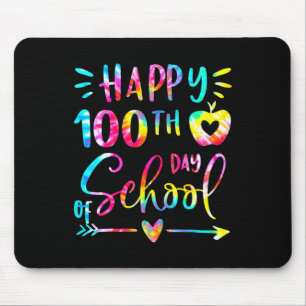 Dye Happy 100th Day School Teacher Student 100 Day Mouse Pad