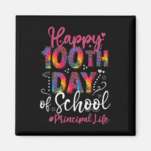Dye Leopard Happy 100th Day Of School Principal Li Magnet