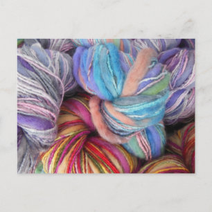 Dyed Knitting Yarn Postcard