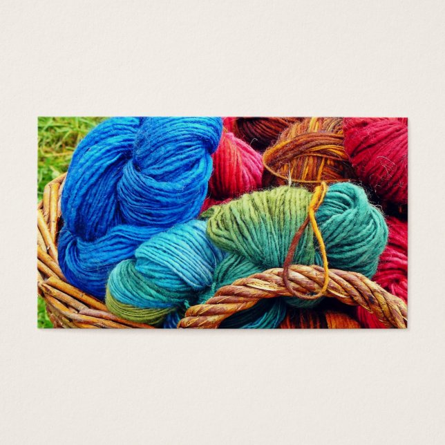 Dyed Wool for Knitting (Front)