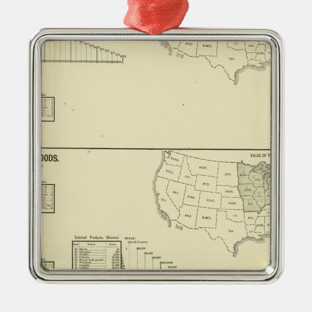 Dyeing, finishing, hosiery, knit goods metal ornament (Front)