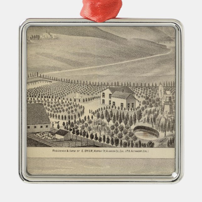 Dyer, Hupers properties Metal Tree Decoration (Front)