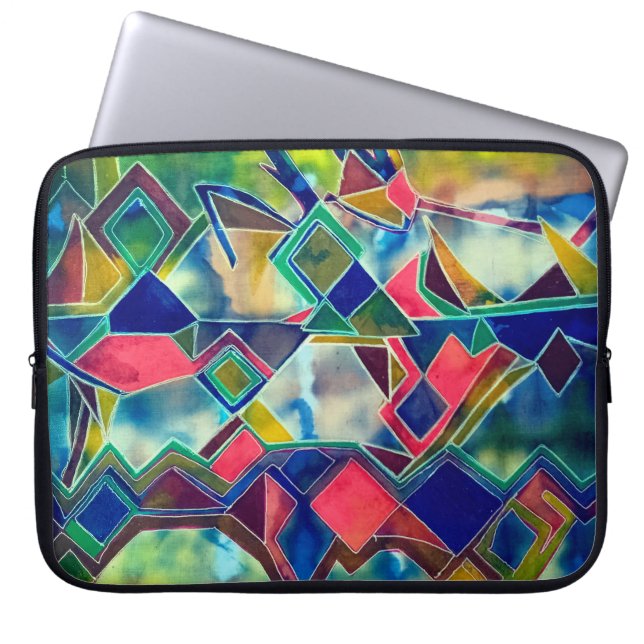 Dyes pattern laptop sleeve (Front)