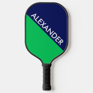 DYI Colours, Emerald Green BG Blue Colour Block S Pickleball Paddle