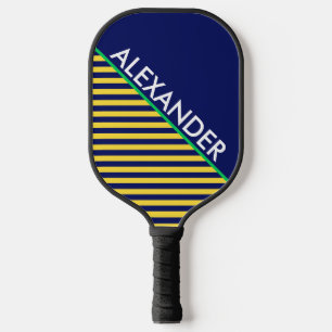 DYI Colours, Stripe Pineapple BG Blue CB S Pickleball Paddle
