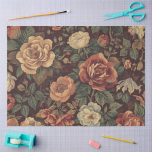 dyi Vintage Floral Decoupage Paper for Furniture