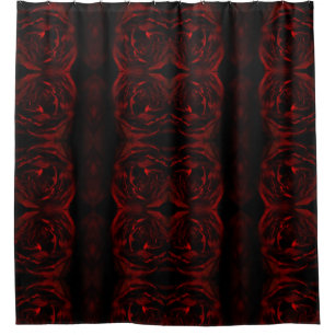 dying rose shower curtain