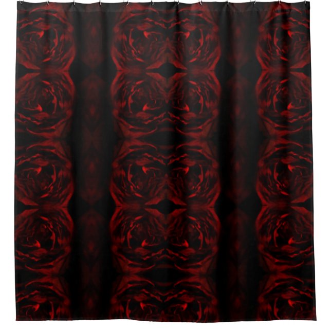 dying rose shower curtain (Front)