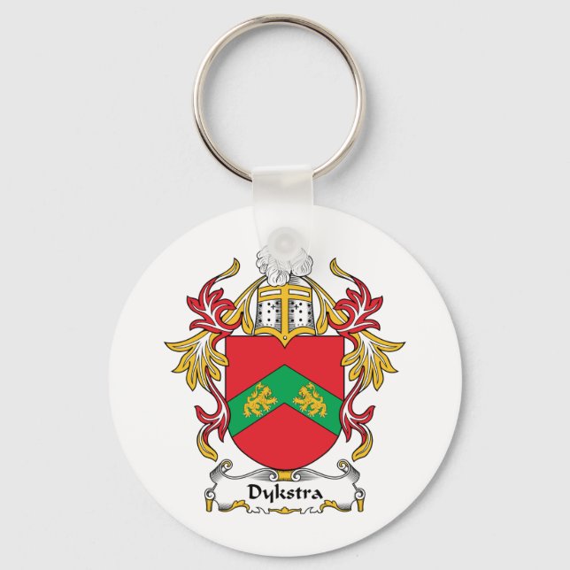 Dykstra Family Crest Key Ring (Front)