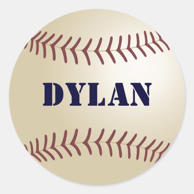 Dylan Baseball Sticker / Seal (Front)