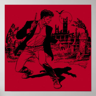 Dylan Dog black and white Poster