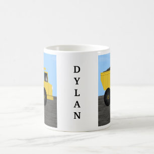 Dylan Dump Truck Personalised Name Mug