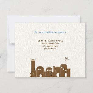 Dylan Max Jerusalem Jewish Bar Mitzvah Reception Invitation