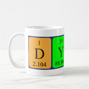 Dylan periodic table name mug