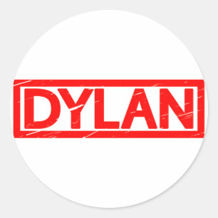 Dylan Stamp Classic Round Sticker