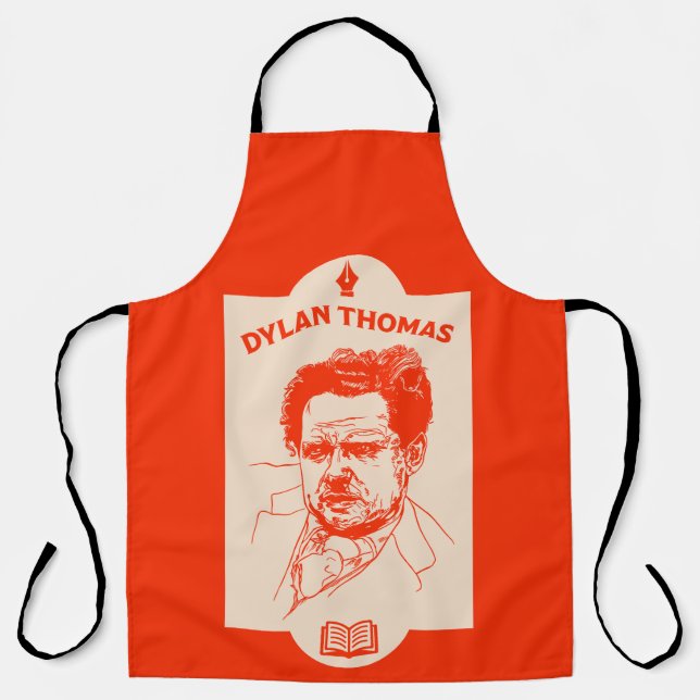 Dylan Thomas Welsh Poet Apron (Front)