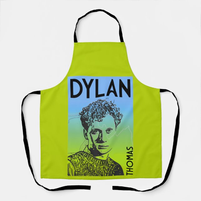 Dylan Thomas Welsh Poet Apron (Front)