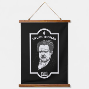 Dylan Thomas Welsh Poet Hanging Tapestry