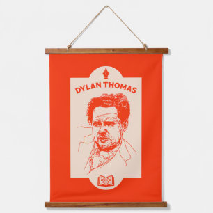 Dylan Thomas Welsh Poet Hanging Tapestry