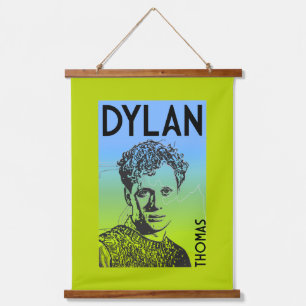 Dylan Thomas Welsh Poet Hanging Tapestry