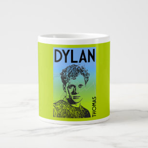 Dylan Thomas Welsh Poet Large Coffee Mug
