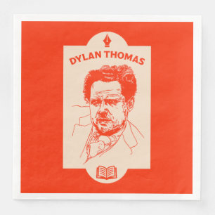Dylan Thomas Welsh Poet Napkin