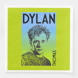 Dylan Thomas Welsh Poet Napkin