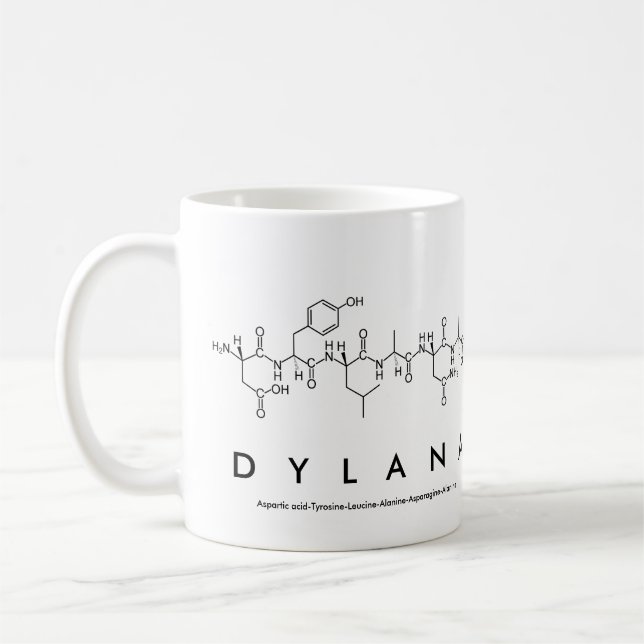 Dylana peptide name mug (Left)
