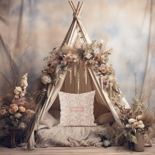 Dylandria Vintage Dusty Rose Pink Cushion