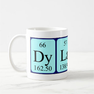 Dylano periodic table name mug