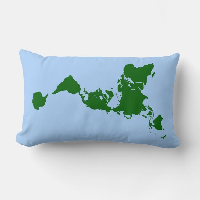 Dymaxion Map - Lumbar Pillow (Front)