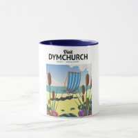 Dymchurch Kent seaside travel poster