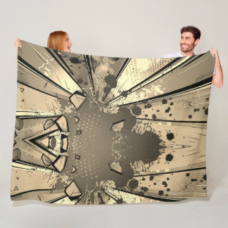 Dynamic Abstract Art Throw Blanket