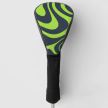 Dynamic Abstract Bold Lime Green Swirls
