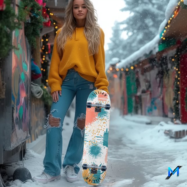 Dynamic Abstract Burst Pattern Skateboard Deck (Creator Uploaded)