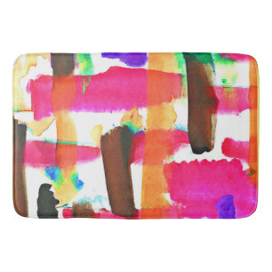 Dynamic Abstract Pattern in Art Bath Mat