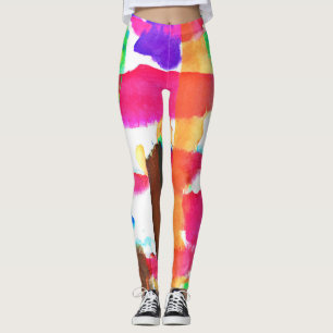 Dynamic Abstract Pattern in Art Leggings
