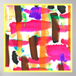 Dynamic Abstract Pattern in Art Poster